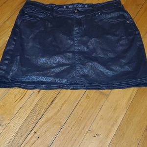 Total Girl shiny jean skirt size 12 5/$25